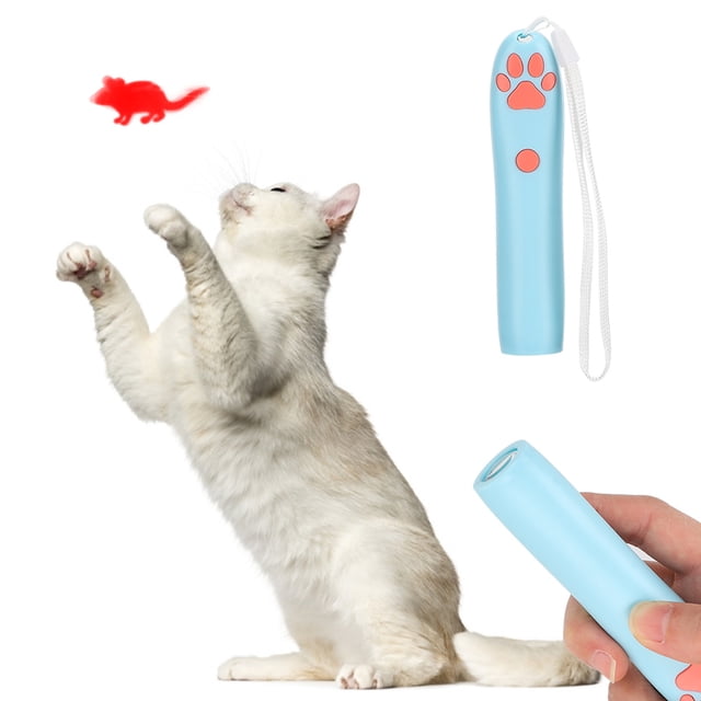 Toy Pet Electric Pointer Paw Shaped Cat Toy Kitten Play Interactive Funny Playing LED Light