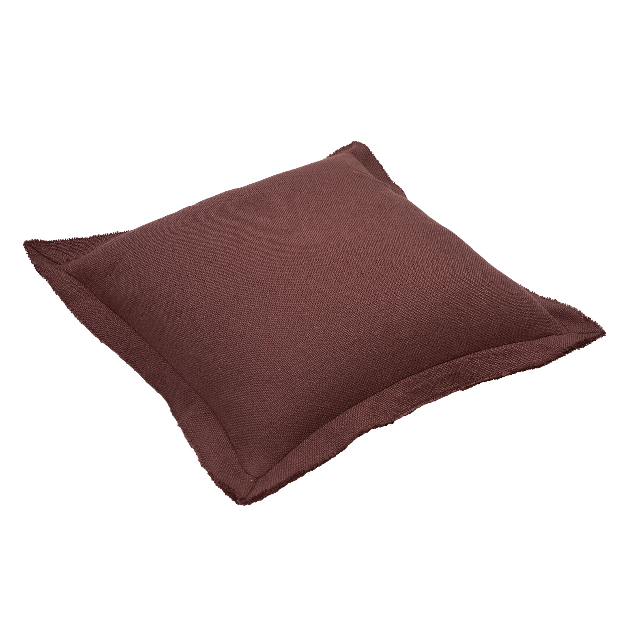 Better Homes & Gardens 20" x 20" Blake Bi-Flange Throw Pillow Cover, Rich Cocoa