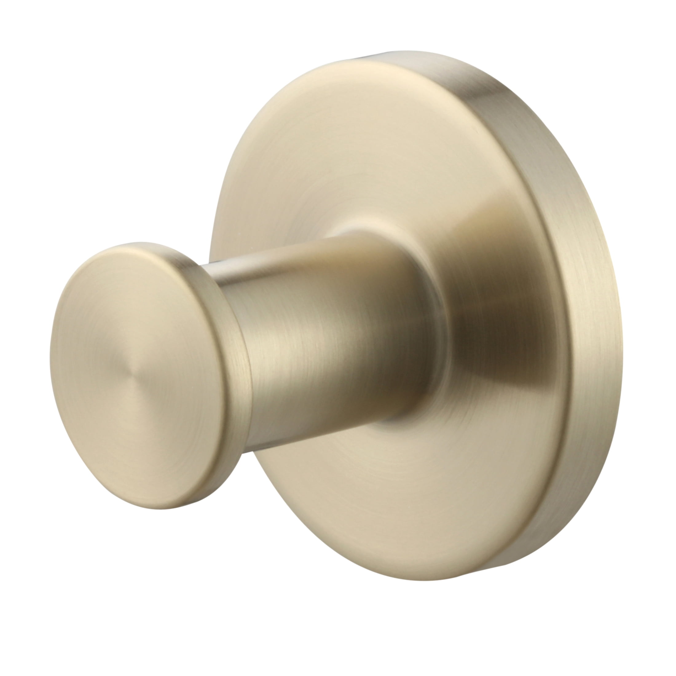 Mainstays Modern Round Robe Hook in Matte Gold, 6 Pack