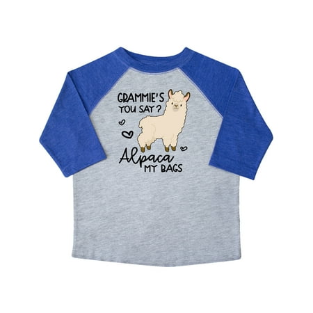 

Inktastic Grammie s You Say Alpaca My Bags Gift Toddler Boy or Toddler Girl T-Shirt