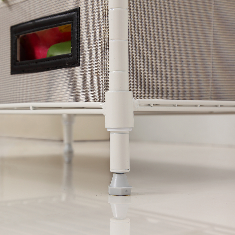 4 tier white powder shelving unit 12x18x39in
