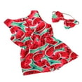 thumbnail image 3 of Sumemr Combinaison Sans Manches pour Fille Imprimé Fruits + Bandeau, 3 of 6