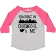 thumbnail image 3 of Inktastic Chicago Illinois Someone Loves Me Skyline Boys or Girls Toddler T-Shirt, 3 of 5