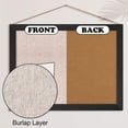 thumbnail image 2 of 6 Pack Wood Bulletin Boards with Linen 12''x 16'' Cork Board for Walls with 60 Pushpin Decorative Wood Framed Display for Classroom School Office Bedroom(Black), 2 of 12