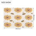 thumbnail image 2 of 2 Piece Soft Bathroom Rug Set Cute Bear-face Sunflower Bath Mat and U-Shaped Toilet Contour Rug (16"x24"+20"x24"), 2 of 6