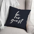 thumbnail image 3 of Creative Products Be Our Guest Navy 18 x 18 Indoor / Outdoor Pillow, 3 of 3