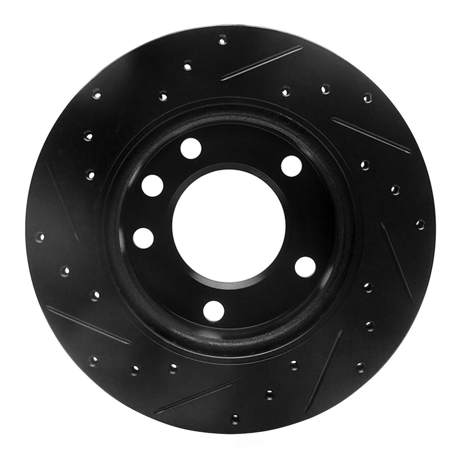 Dynamic Friction Company 633-40042R DFC Brake Rotor - Drilled And Slotted - Black