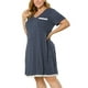 thumbnail image 1 of RoDe Dormir Camisón De Lunares ManCorDe Noche TalGrande PaMujer Azul Marino XL, 1 of 6