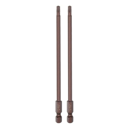 

Uxcell T20 Magnetic Security Torx Screwdriver Bit 1/4 Hex Shank 6 Length Red 2 Pack