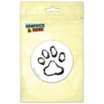 thumbnail image 1 of Paw Print Dog Cat Pet on White Pinback Button Pin Badge, 1 of 2