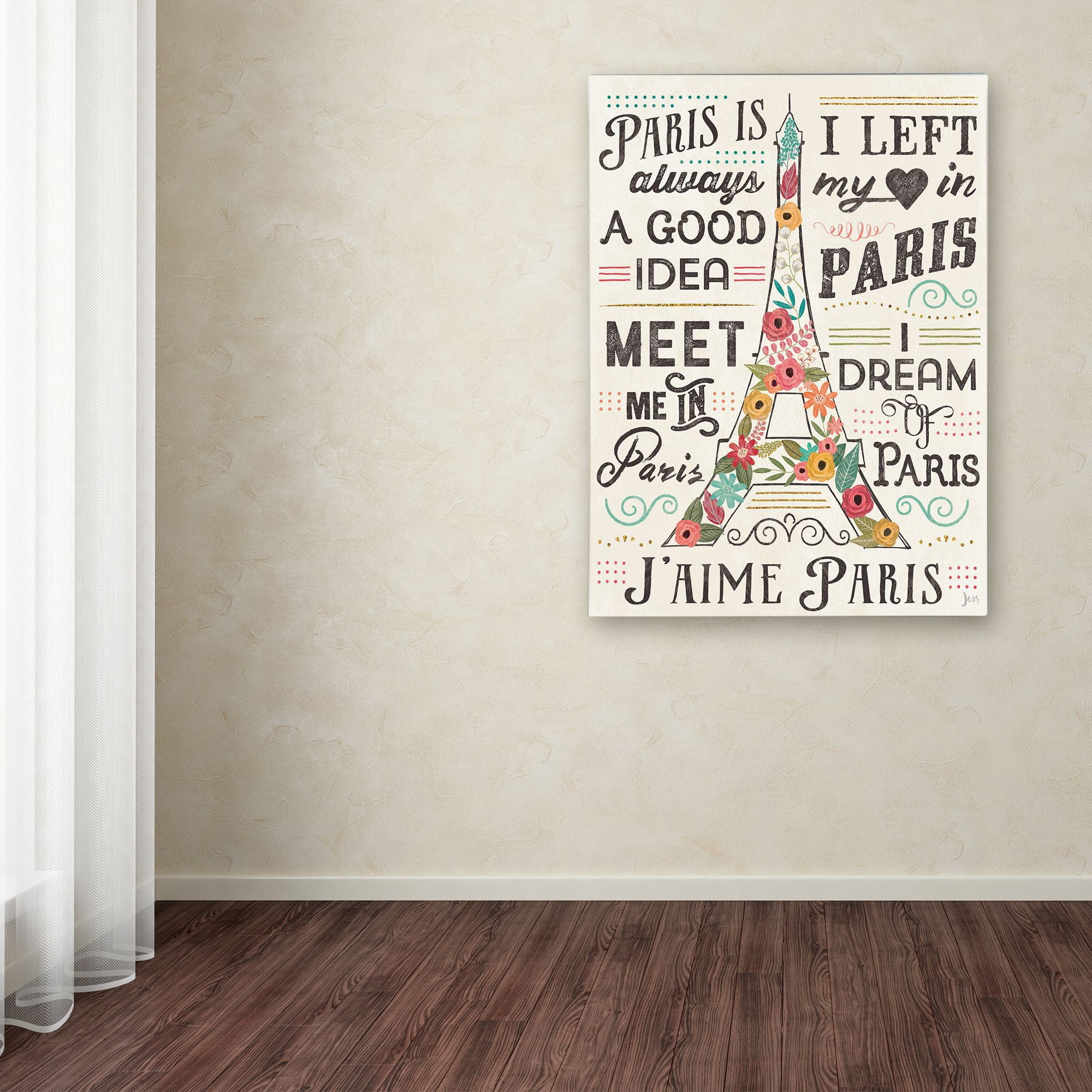 Trademark Fine Art 'Travel Blossoms I Light' Canvas Art by Jess Aiken