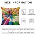 thumbnail image 5 of Creowell  Inch Rainbow Colorful Cushion Covers Abstract Crayon Throw Pillow Case Cover for Sofa Car Cousion Bed，Multi-Size, 5 of 5