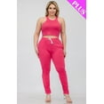 thumbnail image 6 of Curvy Crop Tank Top & Ruched Pants Ensemble, 6 of 10