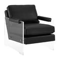 thumbnail image 4 of TOV Furniture Serena Black Eco-leather and Lucite Chair, 4 of 5