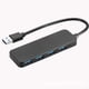 thumbnail image 1 of Hub multi USB 3.0 de 4 puertos, adaptador de concentrador de datos múltiple portátil con cable de 30 mm, 1 of 5