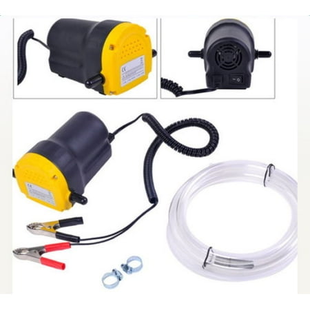 UBesGoo 12V Transfer Pump Electric Diesel Fluid Extractor w/ Fuel Nozzle Hoses for Oil/ Diesel/