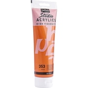 Pebeo High Viscosity Acrylics - Iridescent Orange/Yellow, 250 ml, Tube