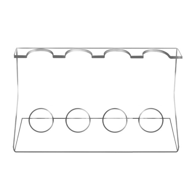 Siruishop Cutlery Holder 4 Slots Acrylic Spoon Rest for Bar Dinning Room Store