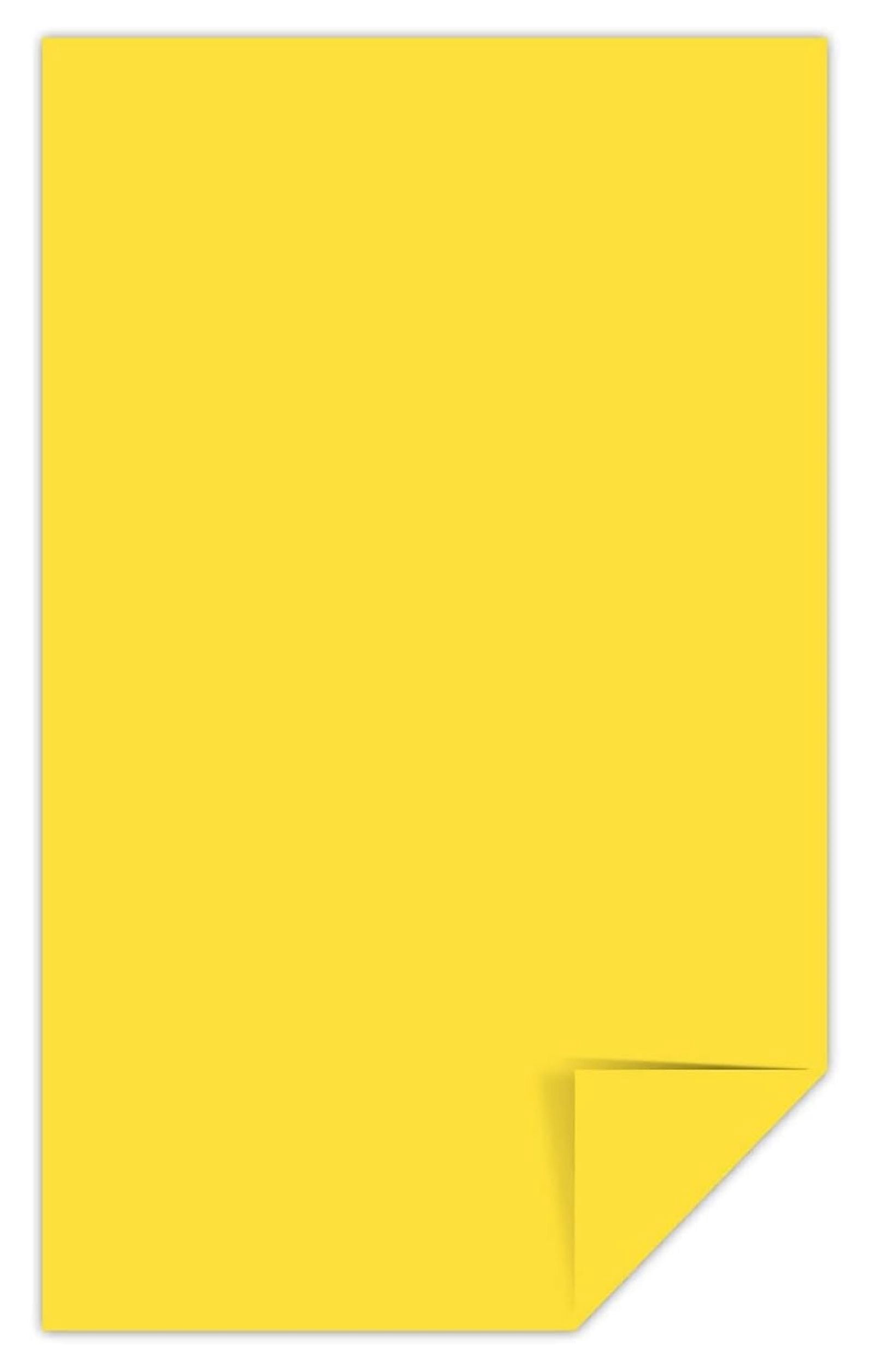 Astrobrights Color Paper, 8.5 x 14, Solar Yellow, 24lb, 500 Sheets - Vibrant Copy Paper for Projects