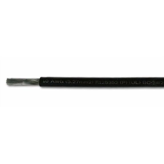 Cobra Wire & Cable A2010T07100FT; 10Ga Blk Tinned Wire 100Ft