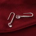thumbnail image 6 of Jiaroswwei Women Fashion 925 Sterling Silver Rhinestone Dangle Earrings Wedding Jewelry, 6 of 8