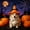 B, variant on Adjustable Halloween Pet Hat 5.9 Inch - Pumpkin Wizard Costume Accessory with Elastic Band for Dogs Cats Party Photo Props Festive Decor