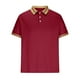 thumbnail image 1 of pstuiky camisetas para hombre, Camisa deportiva de manga corta con cuello redondo y botones de color liso para hombre ropa de hombre m, 1 of 4