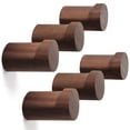 thumbnail image 1 of Ganchos de pared bsdonte Wood, 6 unidades, madera de nogal natural, 1 of 6