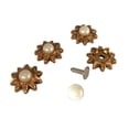 thumbnail image 4 of veasfak 10 Sets Pearl Studs Rivets Spikes for DIY Shoes Bags Decor Gold, 4 of 9