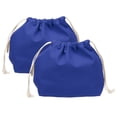 thumbnail image 1 of Uxcell 2 Pcs Bolsa de Maquillaje con Cordón, Bolsa Cosmética de Lona de 7.3" para Mujeres, Organizador de Artículos de Tocador para Viajes, Accesorios de Tocador, Azul, 1 of 7