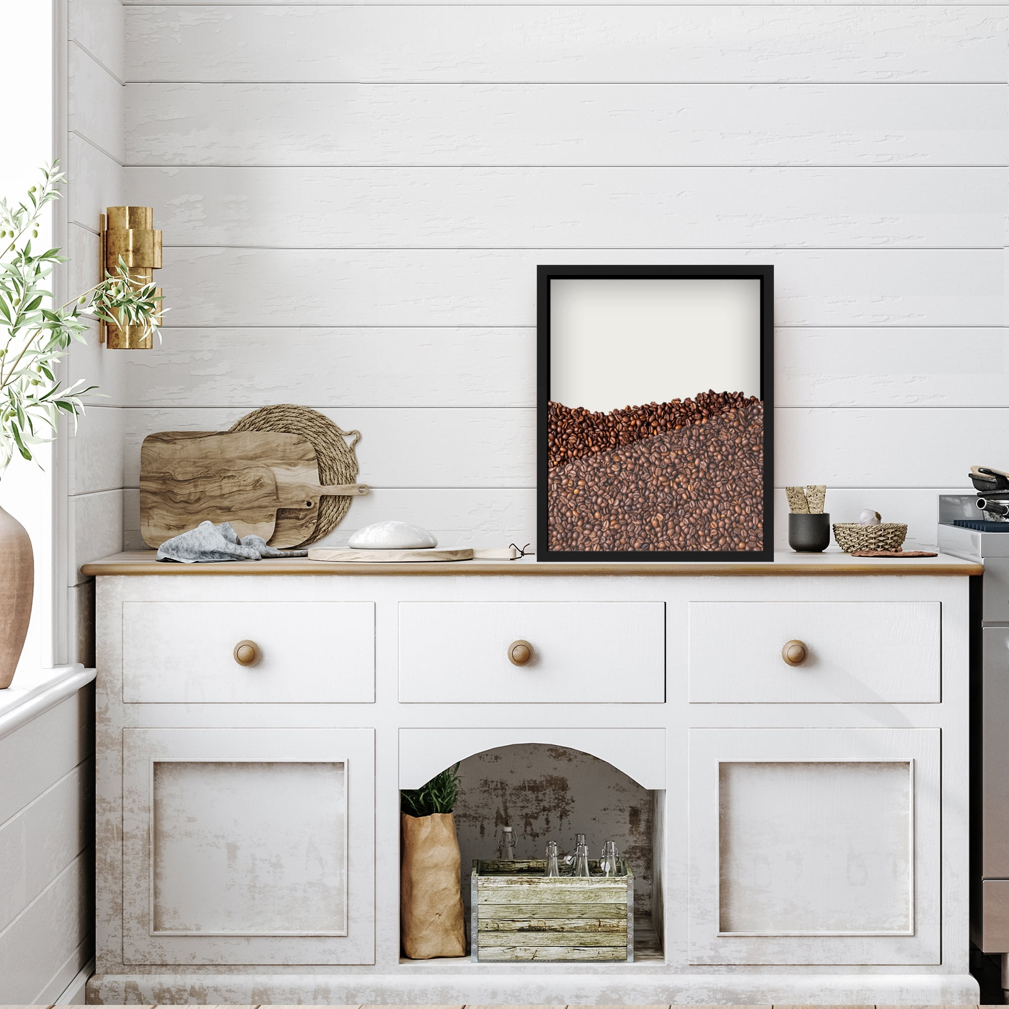 Americanflat 16x20 Shadow Box Frame with Polished Plexiglass Silhouette Collection Large Display Case - Black