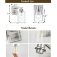 thumbnail image 4 of Battery Operated Wall Sconce Set of 2, Dimmable Wireless Sconces with Remote and Touch Control, Rechargeable Wall Lights Modern Cordless Lighting for Living Room, Bedroom, Sand Nickel (Include 2 Bulb), 4 of 16