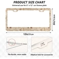 thumbnail image 2 of Coffee Cups License Plate Frame - 2 Pack Universal Stainless Steel License Plate Holder with Screws & Chrome Caps, 2 Holes Car License Plate Cover for US Vehicles Decorative, 2 of 7