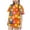 Orange, variant on Summer 2 Piece Casual Outfits For Girls Crew Neck Short Sleeve Tees Elastic Waist Shorts Trendy Comfy Print Clothes (14-15 Years, Blue)