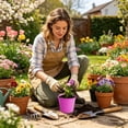 thumbnail image 6 of Colorful Metal Flower Pots, 5.12 Inch Small Iron Buckets for Succulents, Rustproof Decorative Containers for Balcony Deck Railing, Party Favors Organizing, 6 of 6