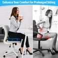 thumbnail image 2 of U-Shaped Gel Memory Foam Seat Cushion, Wheelchair Cushion with Cooling Gel, Ergonomic Coccyx Cushion for Office Chair & Car,Relieve Tailbone Pain, Sciatica, Back Pain, Non-Slip Bottom, 2 of 8