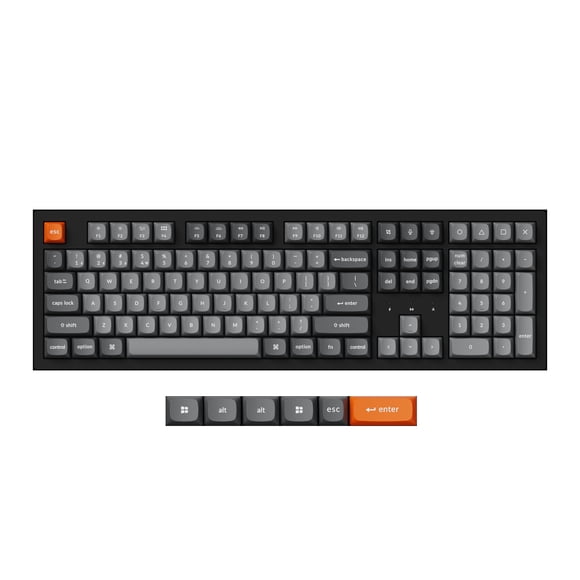 Keychron K10 Max Swappable RGB Backlight Banana Switch - Black