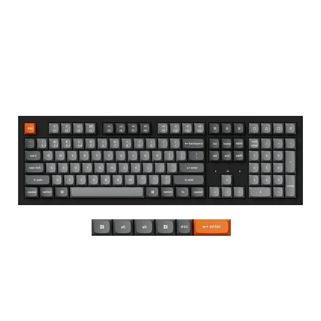 Keychron K10 Max Swappable RGB Backlight Banana Switch - Black