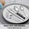 thumbnail image 7 of GPED 24 Piece Silverware Set with Steak Knives, Stainless Steel Flatware Set, Cutlery Set Service for 4, Mirror Polished Utensils Set, Forks and Spoons Silverware Set, Dishwasher Safe, 7 of 7