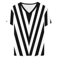 thumbnail image 6 of NSLGXD Womens T-shrits Dressy Casual V Neck Short Sleeve Shirts Fashion Graphic Tees Soft Work Tshirt Top S-3XL Orange Tshirt, 6 of 6
