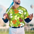 thumbnail image 6 of Balery St. Patrick's Day3 Baseball Jersey for Men Casual Button Down Shirts Short Sleeve Active Team Sports Uniform-Medium, 6 of 9