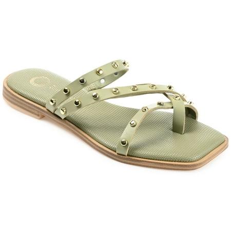 

Journee Collection Womens Fanny Tru Comfort Foam Slide Low Block Heel Sandals