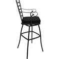 thumbnail image 3 of Outdoor or Indoor Extra Tall Bar Stool 34" Jordan Arms - Black Fabric - Gray, 3 of 3