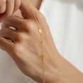 thumbnail image 3 of Turandoss Cross Bracelet for Women Dainty 14K Gold Plated Satellite Beaded Holy Mary Medal Faith Jewelry Teacher Appreciation Mothers Day Graduation Gifts for Her Mom Kids Teen Girls Wife Ideas, 3 of 9