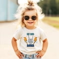 thumbnail image 3 of My Dad Rocks Shirt for Boys and Girls Retro Rocker Skeleton Hand Tee for Kids Natural Shirt 4T, 3 of 6