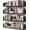 Brown, variant on Wall Bookshelf, Set of 4, U Shaped Floating Bookshelf, Hanging Bookshelves for Wall, Wall Mounted Shelves for Living Room Bedroom Office (Black, 23.6 Inches, 4)