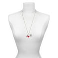 thumbnail image 3 of Delight Jewelry Silvertone Christmas Tree Zig Zag - Red Heart Nurse Strong Zoe Necklace, 3 of 4