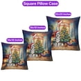 thumbnail image 3 of Merry Christmas Alaskan Malamute Santa Hat Xmas Tree Winter Holiday Pillowcase Double Sided Alaska Mal Dog Lovers Gifts Pillow Case Covers - 01013, 3 of 3