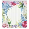 thumbnail image 3 of Ambesonne Flowers Shower Curtain, Lilac Spring Lavenders, 69"Wx75"L, Multicolor, 3 of 3