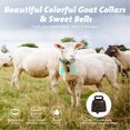 thumbnail image 3 of AMERTEERCA 10 Packs Reflective Goat Collars  10 Packs Crisp Sweet Bells  Adjustable Sheep Collars With Grazing Copper Bells  Solid Collar Straps With Quick-release Buckles, 3 of 7